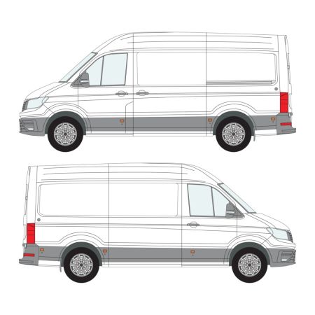 TGE (2018-) L3H3, Standard WB, High Roof, FWD, Nearside Sliding Door