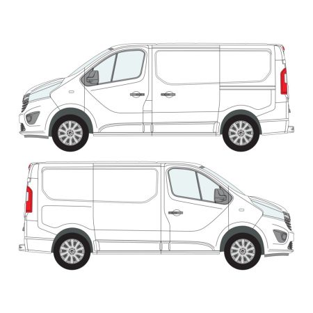 Vivaro (2014 - 2019) L1H1, Nearside Sliding Door 
