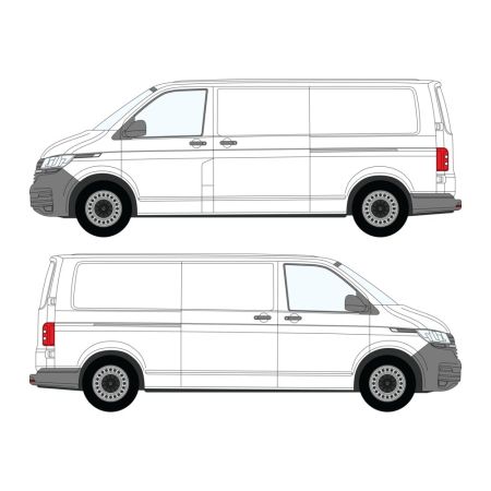 Transporter T5/6 (2003 - 2024) L2H1, Dual Sliding Door 