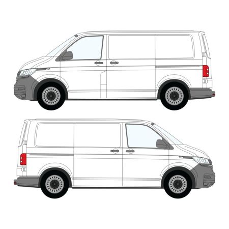 Transporter T5/6 (2003 - 2024) L1H1, Dual Sliding Door 